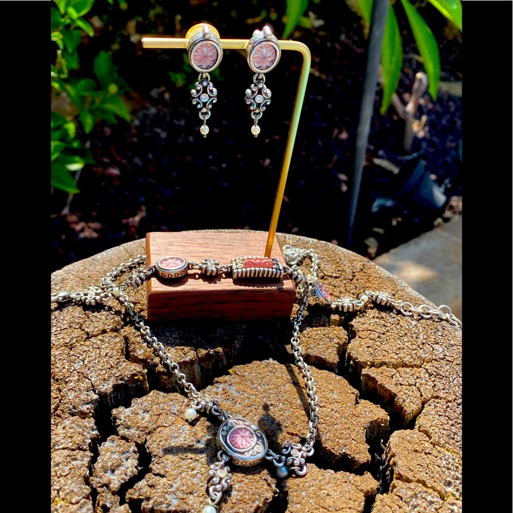 Vintage Brighton Pink Crystal Set